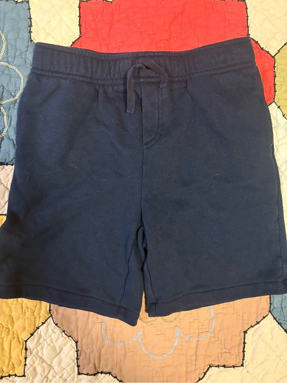 Janie and Jack Navy Terry Knit Shorts Size 10